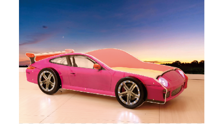 B150sP Urban Racing King Car Bed-Pink